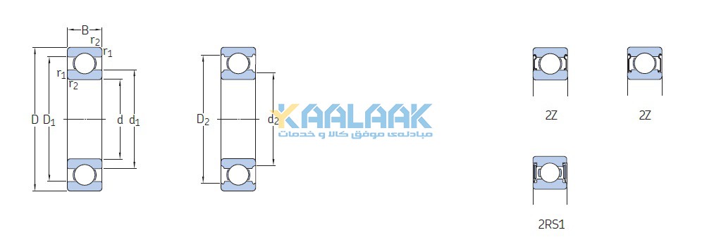 بلبرینگ شیار عمیق ضد زنگ