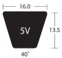 تسمه وی شکل باریک دانگیل سری 5V