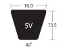 تسمه وی شکل باریک هانچانگ سری 5V