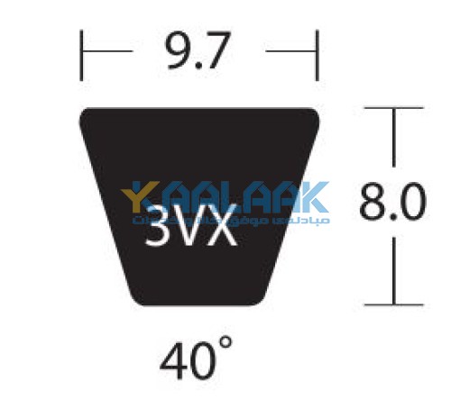 تسمه وی شکل باریک دنده ای دانگیل سری 3VX