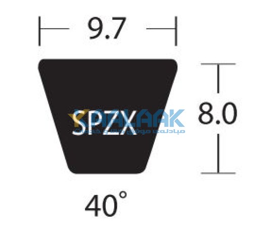 تسمه وی شکل باریک دنده ای دانگیل سری SPZX