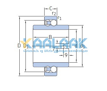 یاتاقان خود تنظیم, بلبرینگ خود تنظیم, Self-Aligning Ball Bearing