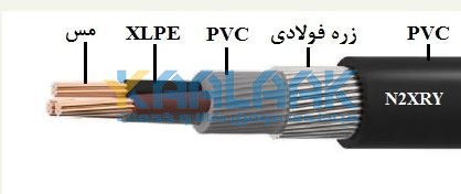 کابل قدرت آرموردار N2XRY کابل سازی تک  با عایق XLPE