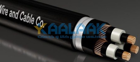 کابل‌ فشار متوسط زره دار (آرموردار) نواری